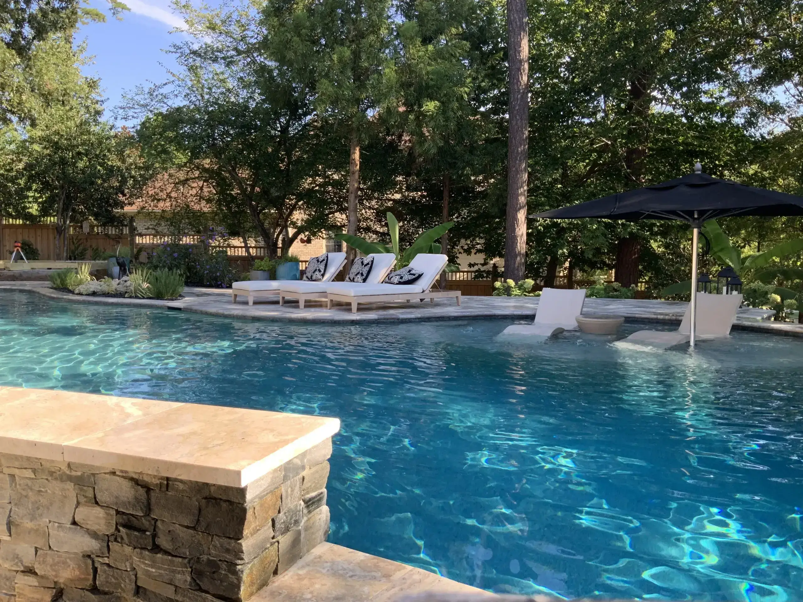 Freeform custom pool North Raleigh